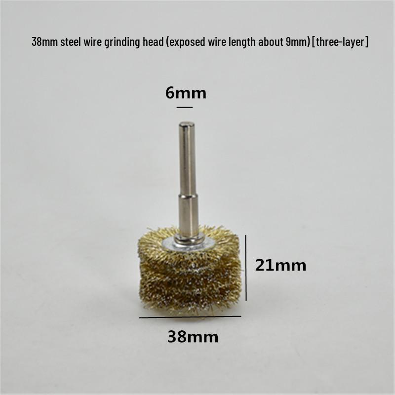 Electric Steel Wire Brush with Handle - Rust Removal, Polishing, and Cleaning.