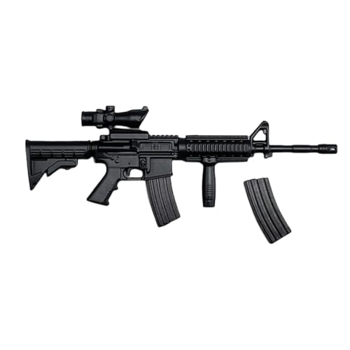 HiPlay ZYTOYS 1/12 Scale PVC Gun Set with MP5, M4, AK47, P90, and M1887 Models for Action Figure Display (ZY6001A)