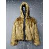 STREETRICH Pánské prošívané bundy Americký styl PU kůže Oboustranné Faux Fur Fleece Zesílené Jednobarevné Volné Pánské kabáty Trendy