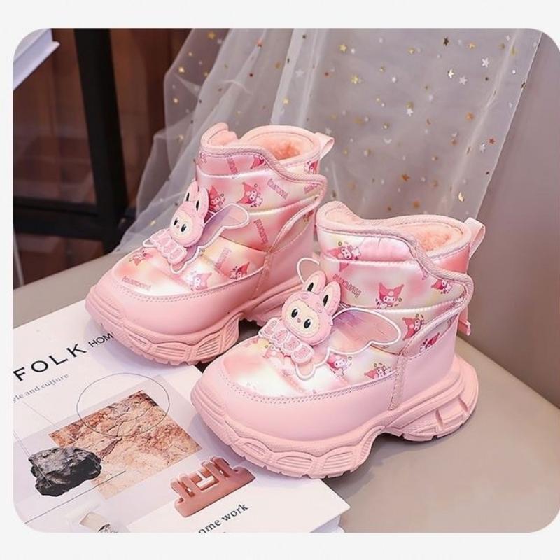 

Cute Snow Winter Children s Princess Waterproof and Anti-slip Cotton Shoes for Girls 37