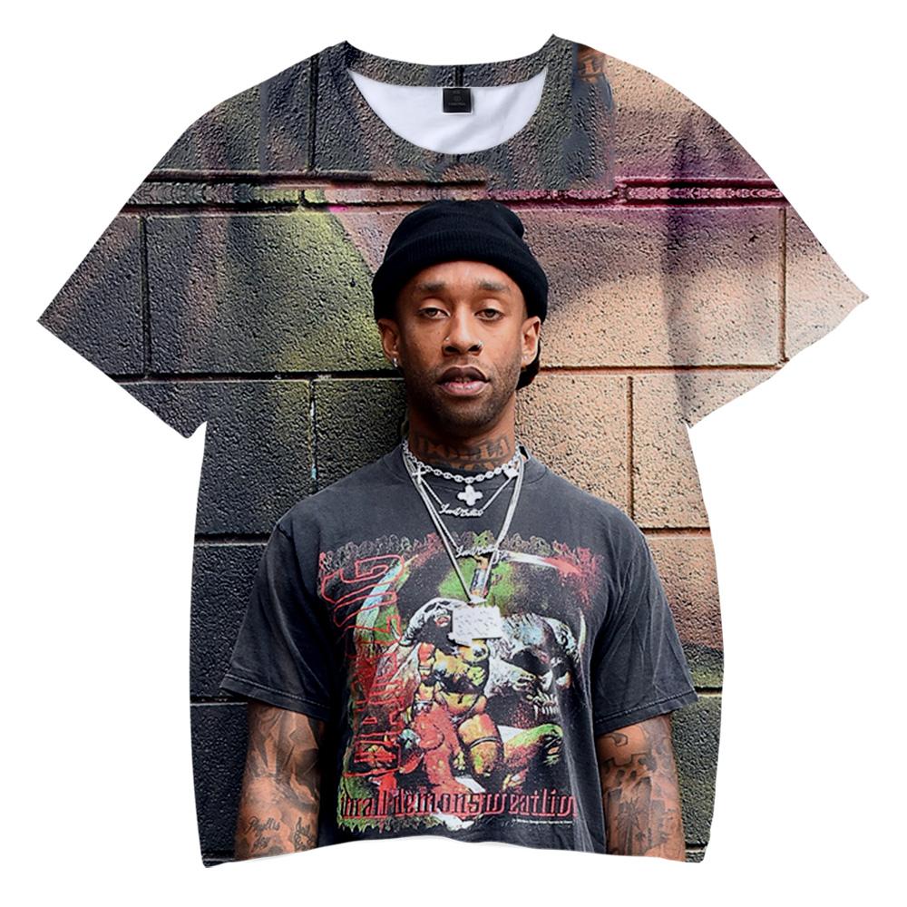

Ty Dolla Sign 3d Print T-Shirt O -Neck Мужчины Женщины с коротким рукавом Уличная одежда Стиль Харадзюку Модная одежда