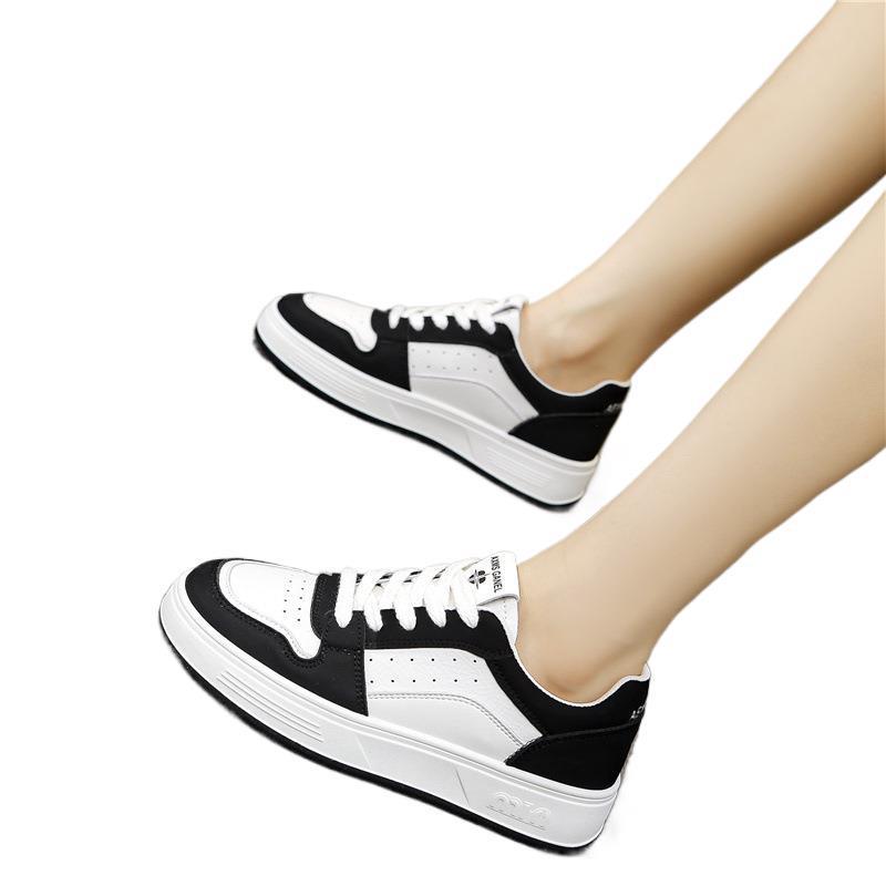 Damen Weiße Vielseitige Sneaker - Frühling/Herbst, Atmungsaktiv, Dicke Sohle, Lässige Trendige Dad Shoes für 2025