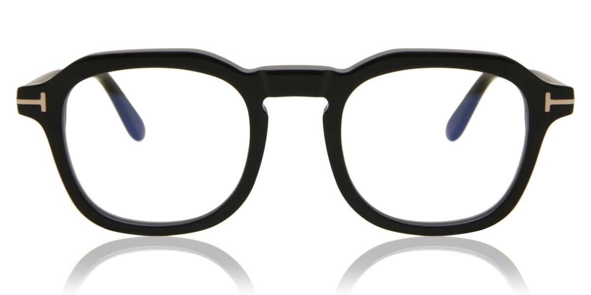 

Tom Ford Ft5836 B Blue Light Block 001 Men Eyeglasses Shiny Black/49