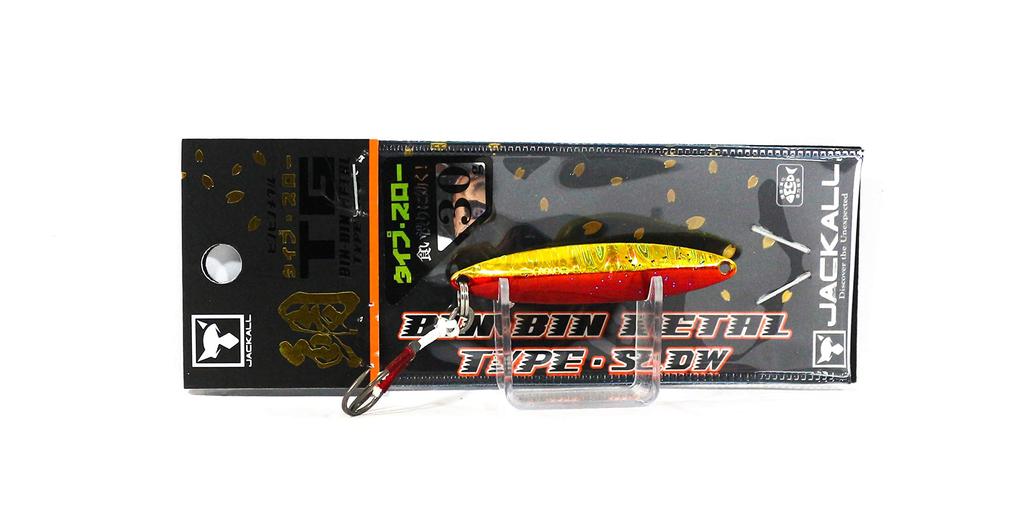 JACKALL Metal Jig Binbin Metal TG Type Throw 30g Red Gold