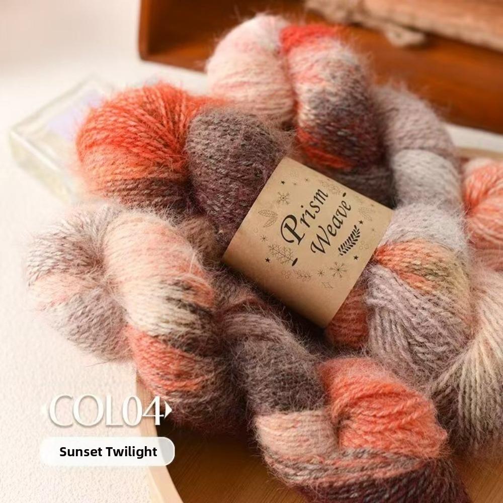 Gradient Color Wool Blend Yarn Blend Material Gradient Knitted Yarn DIY Scarf, Hat, Sweater