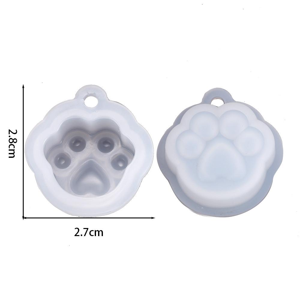 Cat Paw Pendant Silicone Mold Keychain Pendants Epoxy Resin Molds for DIY Epoxy Resin Crafting Mould Jewelry Making Crasfs