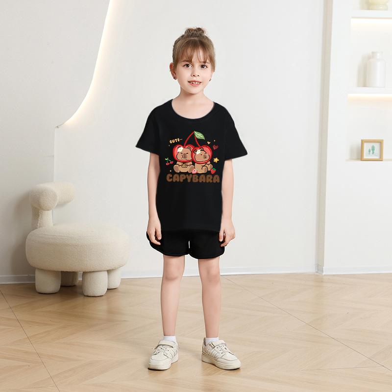Children's Casual Short-sleeved T-shirt - Summer Girls' And Boys' Fashionable And Cute T-shirt