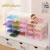 Glazed Crystal Bead Storage Drawer - Transparent Jewelry Organizer Box