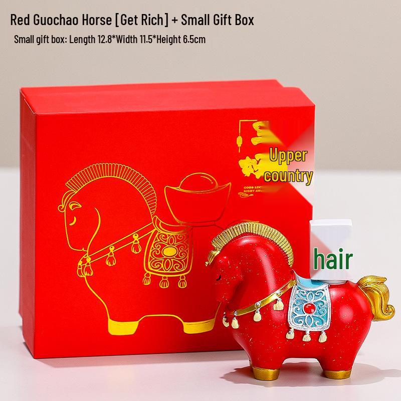 Creative Red Horse Mascot Figurine for Office or Living Room Decoration - Instantly Attracts Wealth
