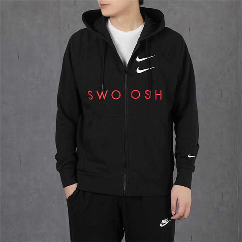 Nike Sportswear Swoosh Full-Zip Hoodie Black CT7363-010