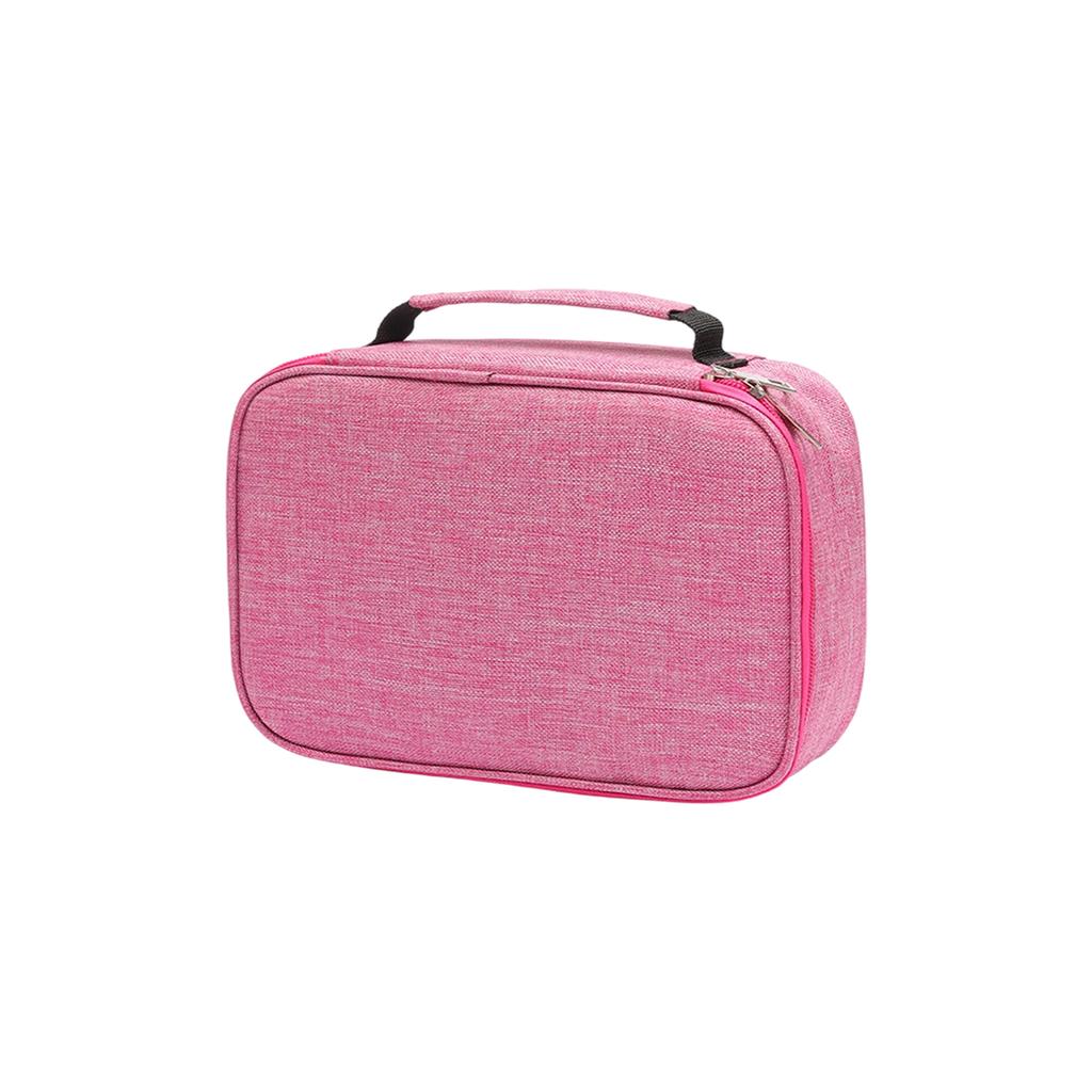 Portable Lunch Bag Insulated Storage Tote with Zipper Closure and Handle for Office School Travel Picnic Use