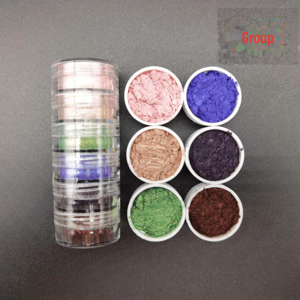 6-Color Pearl Glitter Crystal Slime Mold Kit for DIY Crafting