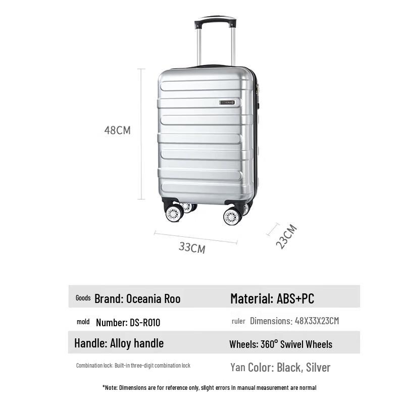OCEANIA ROO DS-R010 Striped Carry-on Luggage