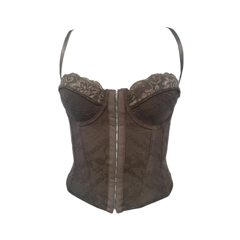 Sleeveless Lace Camisole Hollow Suspender Vest Elegant Crop Tops  Ladies