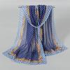 Spring and autumn new chiffon silk scarf, quality printing popular peacock silk scarf scarf source
