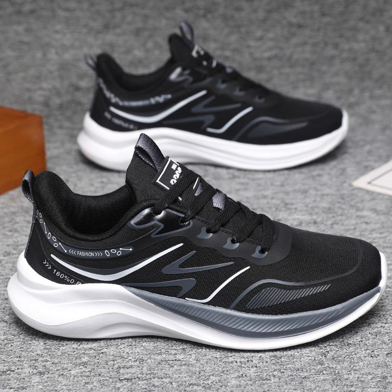 Summer Thin Brisk Running Shoes Men's Breathable Ice Silk Mesh Shoes Comfortable Versatile Travel Shoes Sports Shoes