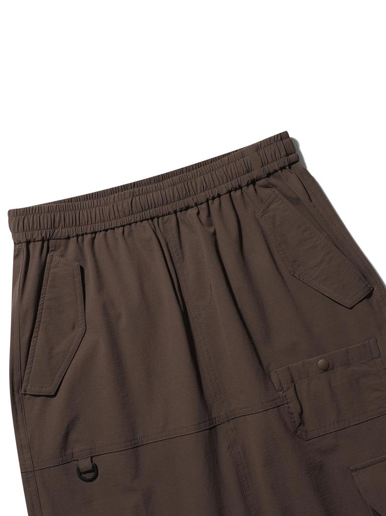 Bbc Earth W Ripstop Cargo Long Skirt_Brown