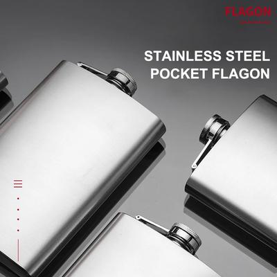 1/4/6/8/10oz Stainless Steel Hip Flask Alcohol Bottle For Liquor Whisky Wine Travel Outdoor Portable Pocket Flasks Wine Bottle