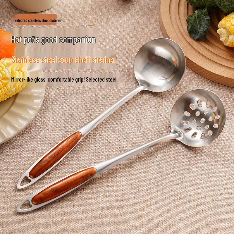 Non-magnetic Stainless Steel Soup Ladle and Strainer