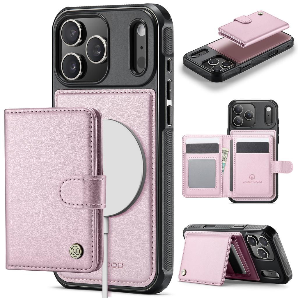 2 in 1 Magnetic RFID Leather Cards Solt Wallet Case For iPhone 17 Pro Max 16 Plus 15 14 13 12 11 For Magsafe Slim Fit Cover
