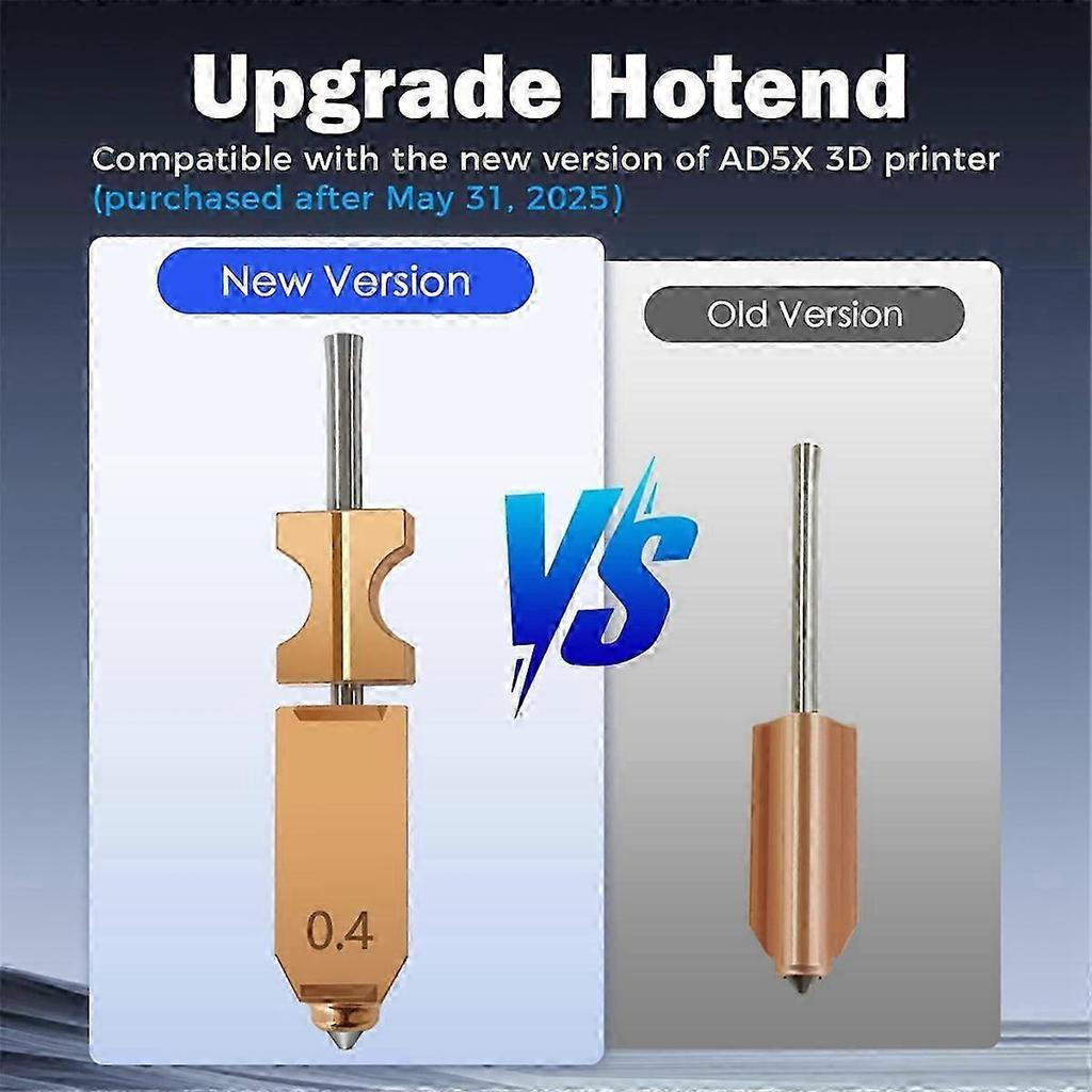 3pc Quick Release Nozzle Kit 0.25/0.4/0.6mm for AD5X Hotend 3D Printer Parts
