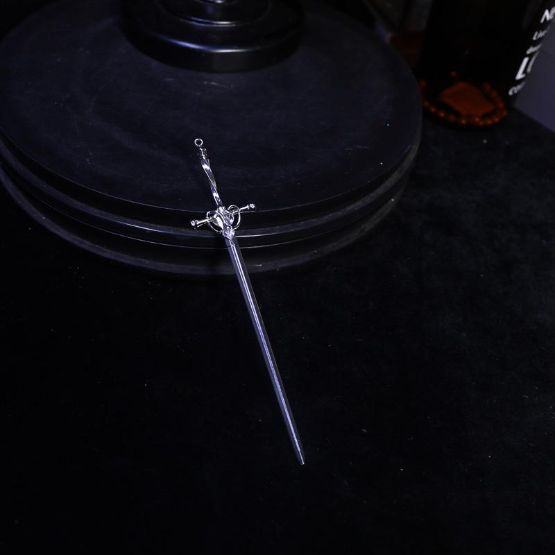 Creative Punk Sword Hair Accessory Hair Clip Women's Curly Hair Chinese Simple Wear-resistant Alloy Hair Stick Hairpin Headband