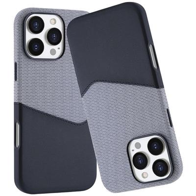 Microfiber Card Holder Leather Magnetic Case for Magsafe IPhone 16 15 14 13 12 Pro Max Plus 16Pro I16 I15 ProMax Mac Safe Cover