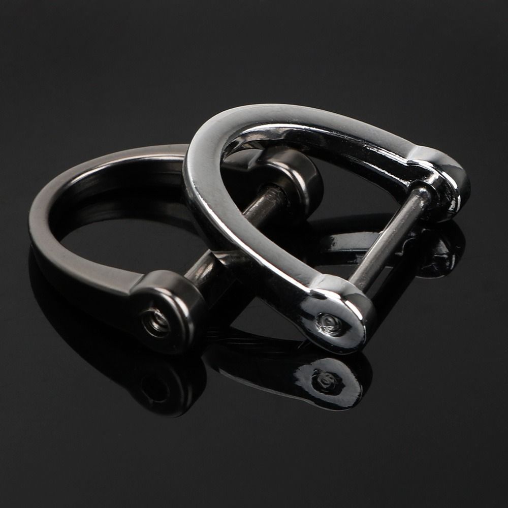 Car-Styling Interior Accessories Bag Repair Buttons D Shape Keyring D Shape Key Chain Car Keychain