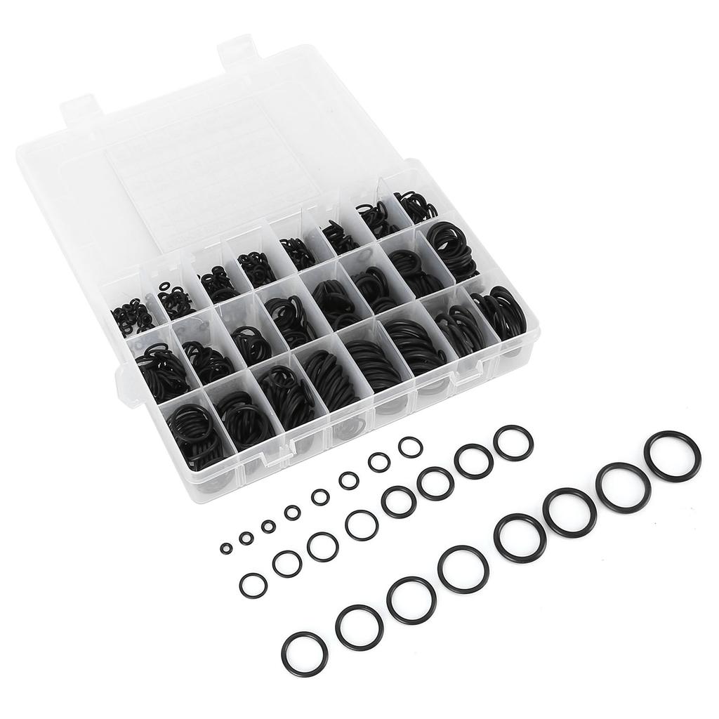 740Pcs O Ring Kits ?40 Fahrenheit  To 248 Fahrenheit  Good Sealing Wear Resistance Waterproof Rubber Sealing Ring