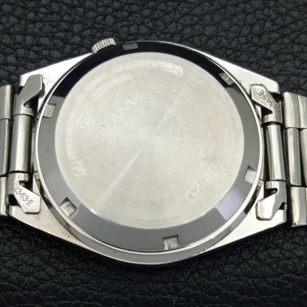 GENUINE VINTAGE SEIKO 5 AUTOMATIC 7009A JAPAN MENS BLACK DIAL WATCH A702405-5 R124-a702405