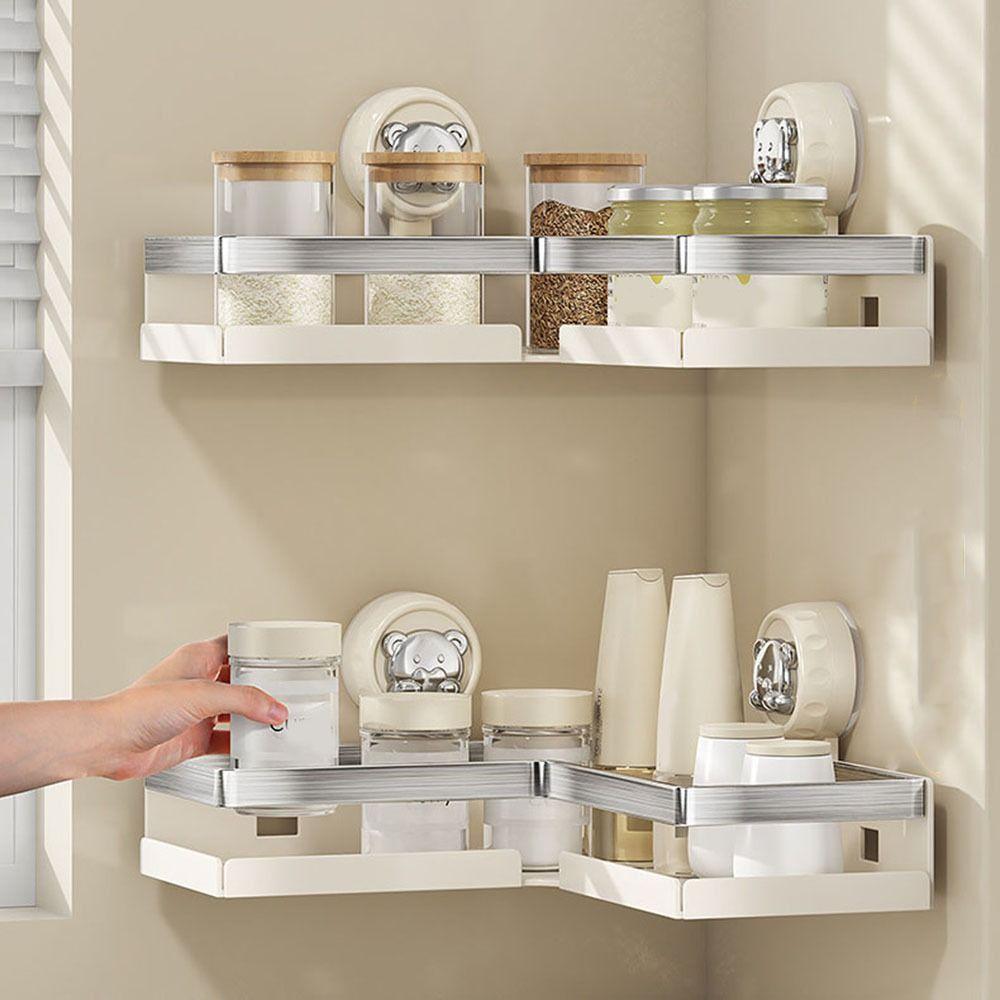 Triangular Corner Storage Shelf Stainless Steels Shower Shampoo Rack Toiletries Organizer  Corner