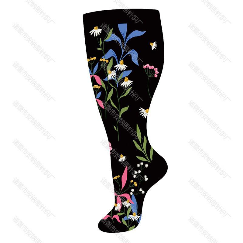 Plus Size Odor-Resistant Sports Compression Socks for Men