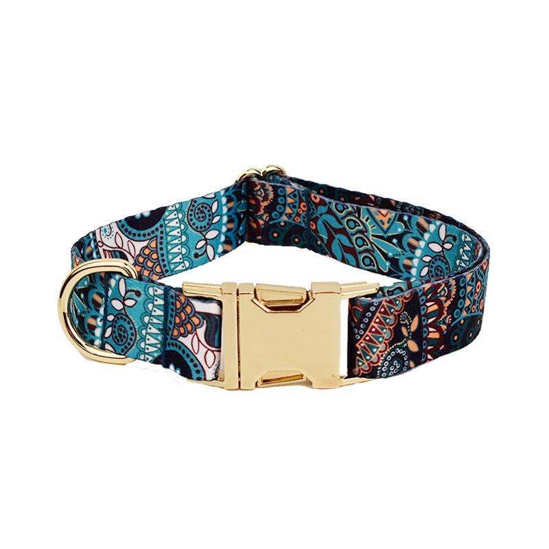 webbing pet collar dog collar leash metal buckle