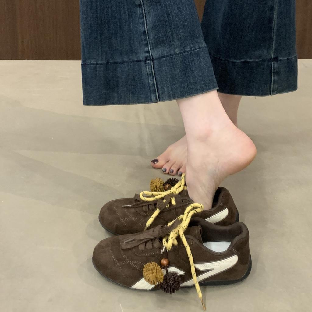 Korean Version of Retro Casual Moral Training Shoes Women's 2025 Autumn New Racing Shoes Are Very Good-looking and Popular Sports Forrest Gump Shoes