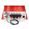 2CH 100W+100W DC 12V HIFI Audio Power Amplifier bluetooth Stereo FM Radio USB Remote Control Red Car Audio Amplificador