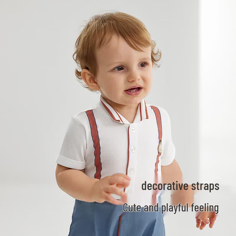 YEEHOO Baby Summer Short Sleeve Bodysuit