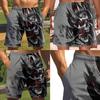 Vintage Knight warrior Skull Ghost Boxing Muay Thai Kickboxing Shorts Pants 3D Print Training Unisex Men Women Quick Dry Fitness Gym Sport Workout