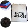I Hate Fat Hoes T-shirt Fashion Letters Men Tee Shirts Casual Streetwear Loose Tops Shirts Man Crew Neck Cotton Summer Clothes