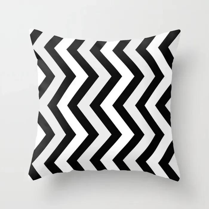 Brand New Simple Black White Geometry Cushion Case Hot Modern Nordic Decorative Pillows Case Livingroom Sofa Couch Throw Pillows