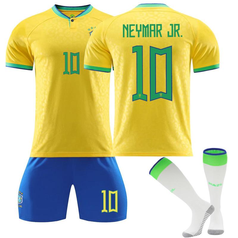 2223 Brazil No. 10 20 918 Football Jersey Fans Home Short Sleeves