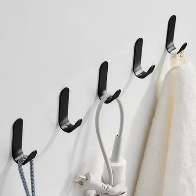 5 Stück Starker Klebstoff Selbstklebender Haken Ohne Bohren Tragfähige Wand Wandmontierter Haken Selbstklebendes J-förmiges Design