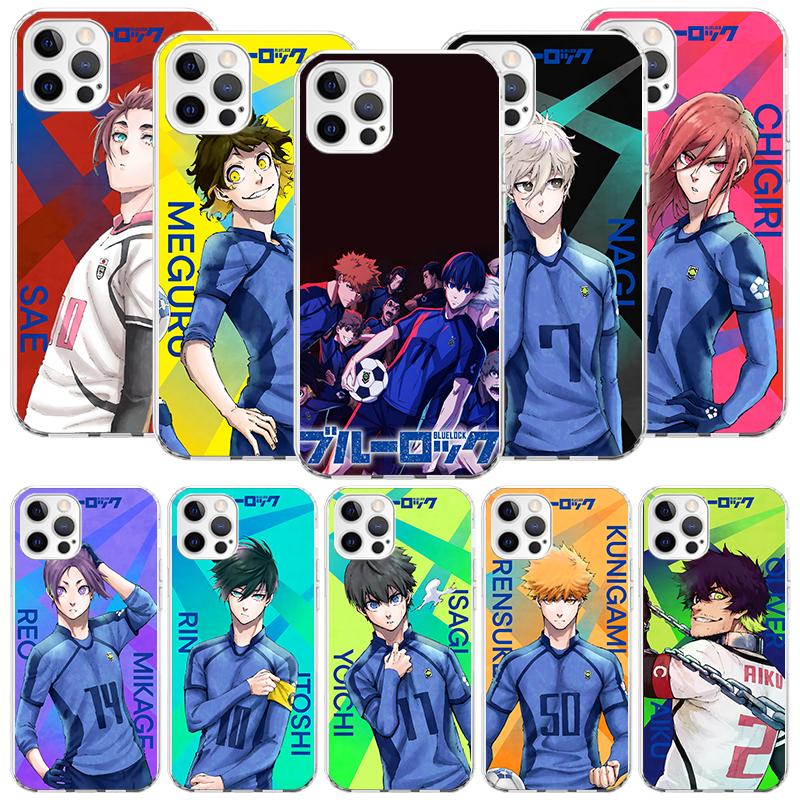 Heißes Anime Blue Lock Handyhülle für Apple iPhone 17 Air 16 15 Plus 14 + 13 Mini 12 11 Pro Max 7 8 SE 16Max Weiche Schutzhülle Coque