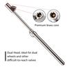 CZC AUTO Tire Pressure Gauge, Straight-on Foot Dual Head Chucks Auto Service Gage, Heavy Duty Air Gauge 10-150PSI 100-1000KPa for Car Truck RV Van (1