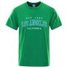 Est 1905 L0S Angeles California Letter Graphic Print T Shirt Fashion Tshirt Summer Cotton Tops Loose Street Hip Hop T-Shirts