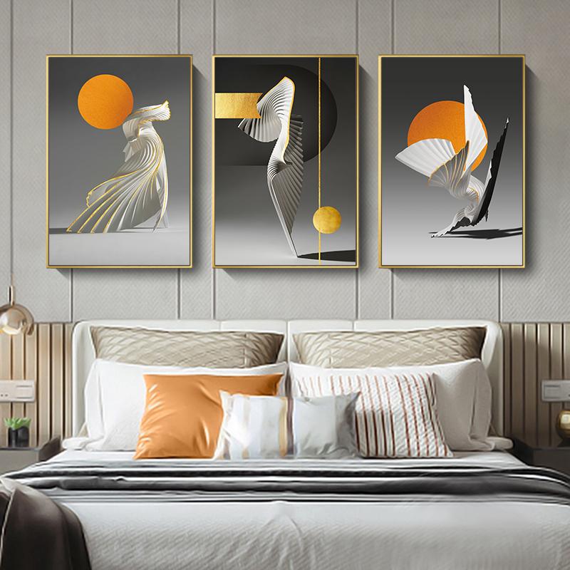 Orange Sonne Leinwand Poster Kreative Abstrakte Wand Kunst Malerei Nordic Poster und Drucke Wand Bilder für wohnzimmer Wohnkultur