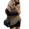 2023 European & American Loose Knit Short Sleeve Women's Cardigan Sweater Coat