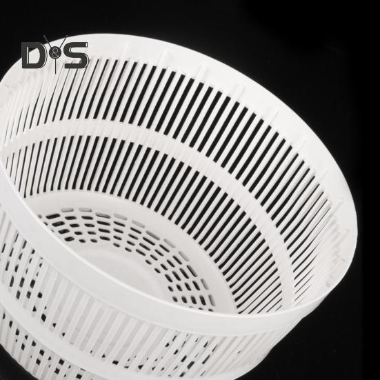 Filtru de salată din oțel inoxidabil cu coș de scurgere Bază anti-alunecare Buton de oprire Uscător de legume mare de 5,3 litri