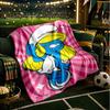Smurfette's Adventure Throws Blanket Flannel Blankets Plush for Couch Bed Gifts for Men Women Travel picnic blanket Christmas fan gifts