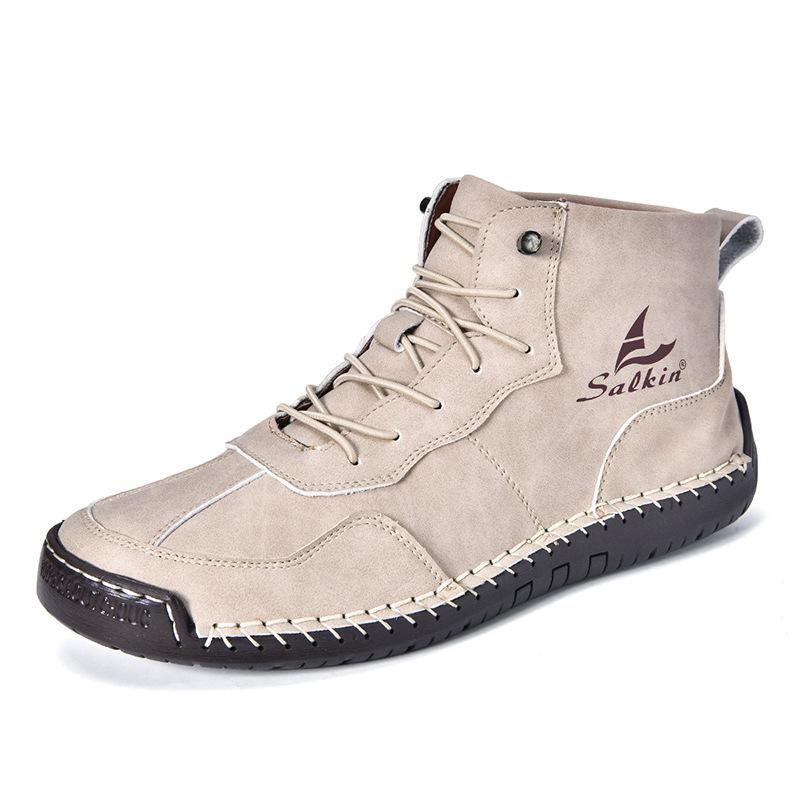 Men Women Martin Boots Autumn Winter Casual Ankle Boots Non‑Slip Wear‑Resistant Lace‑Up Shoes Outdoor Daily Footwear