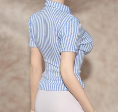 Hobby Toy Scale Figure Compatible with TBLeague Body Normal Body GS Style Office Lady OL Blue White Slim Shirt Not Include Body and [TOYBARJAPAN] 1/6